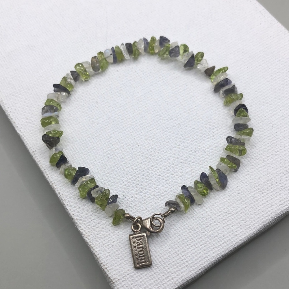 Baroni Designs Gemstone Sterling Silver Bracelet Boho